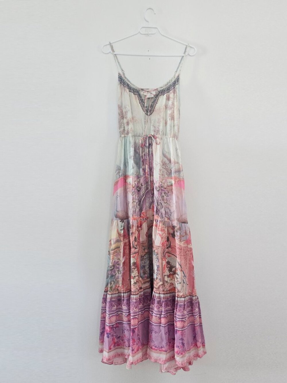 Camilla Electron Libre Dress with Front Tie Detail Size Small - Picture 2 of 14